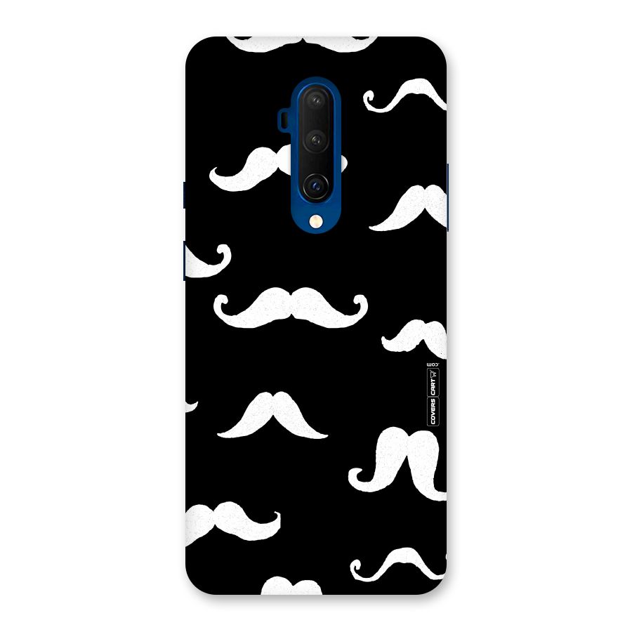 Moustache Pattern (White) Back Case for OnePlus 7T Pro