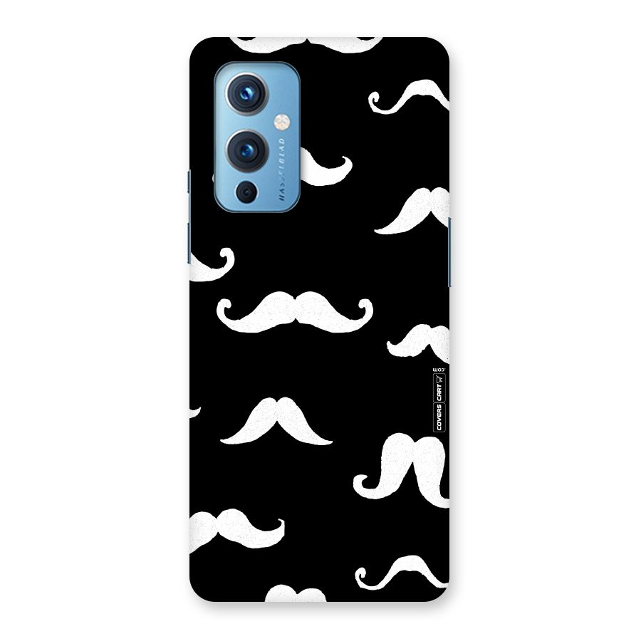 Moustache Pattern (White) Back Case for OnePlus 9