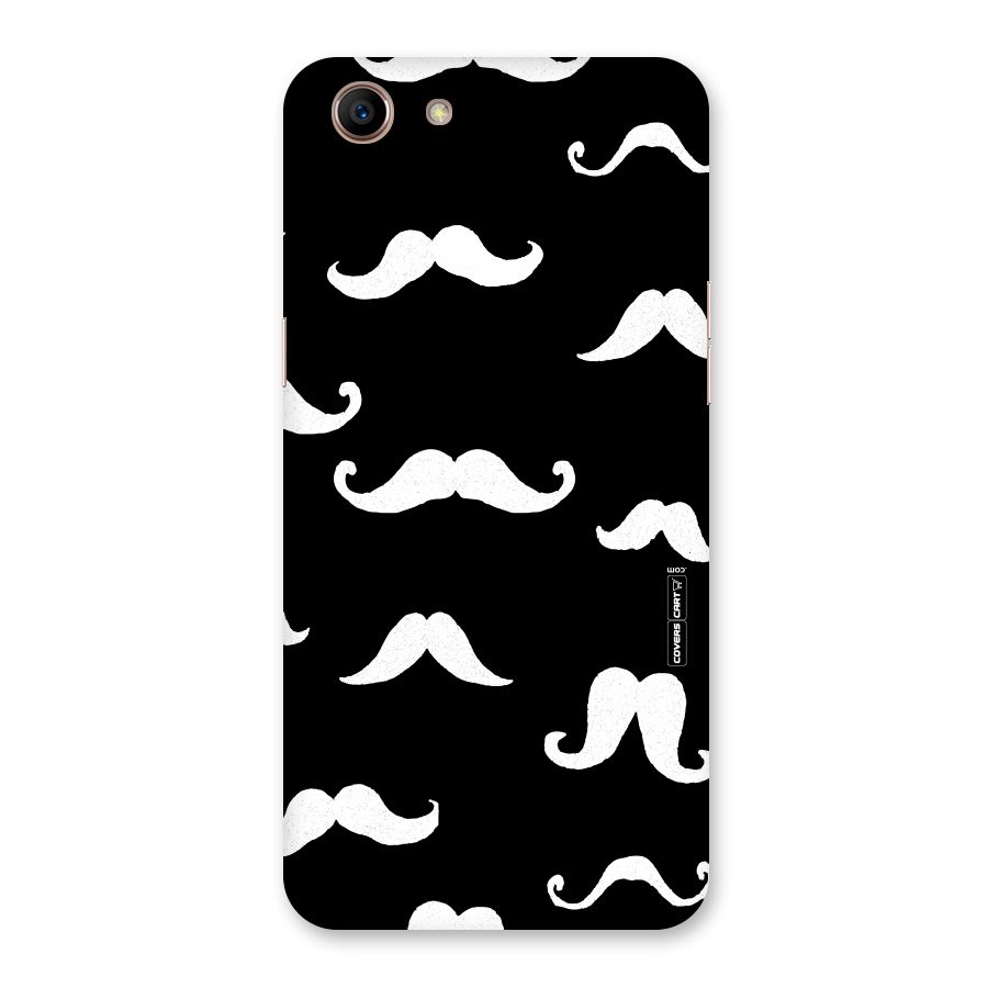 Moustache Pattern (White) Back Case for Oppo A83 (2018)