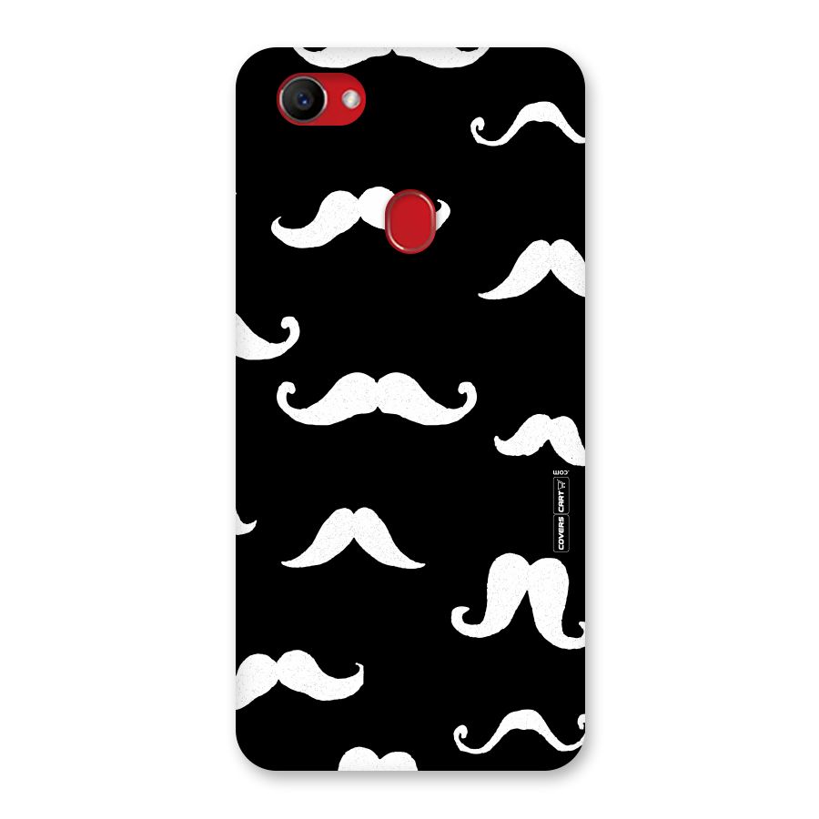 Moustache Pattern (White) Back Case for Oppo F7