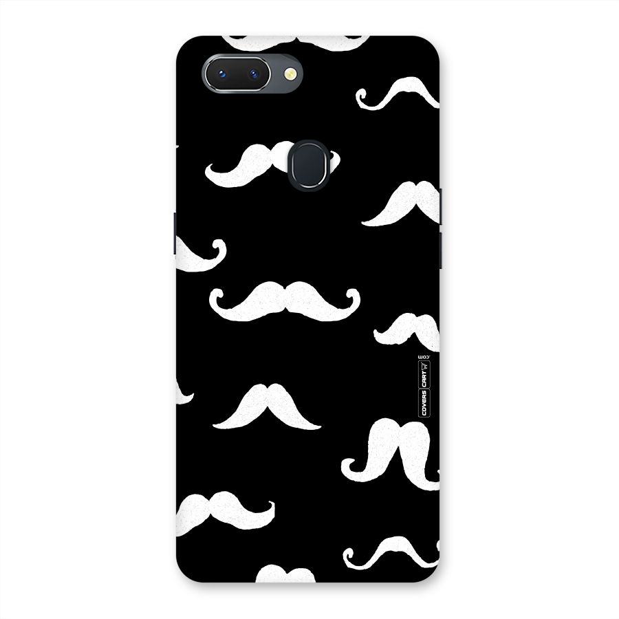 Moustache Pattern (White) Back Case for Oppo Realme 2