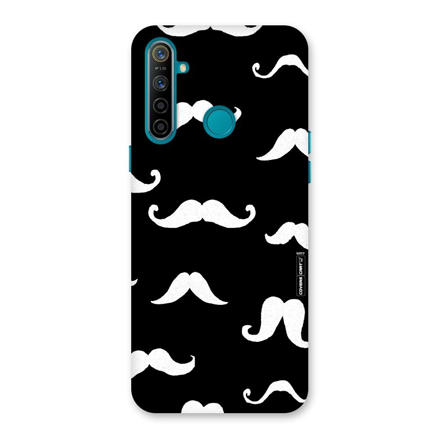 Moustache Pattern (White) Back Case for Realme 5i