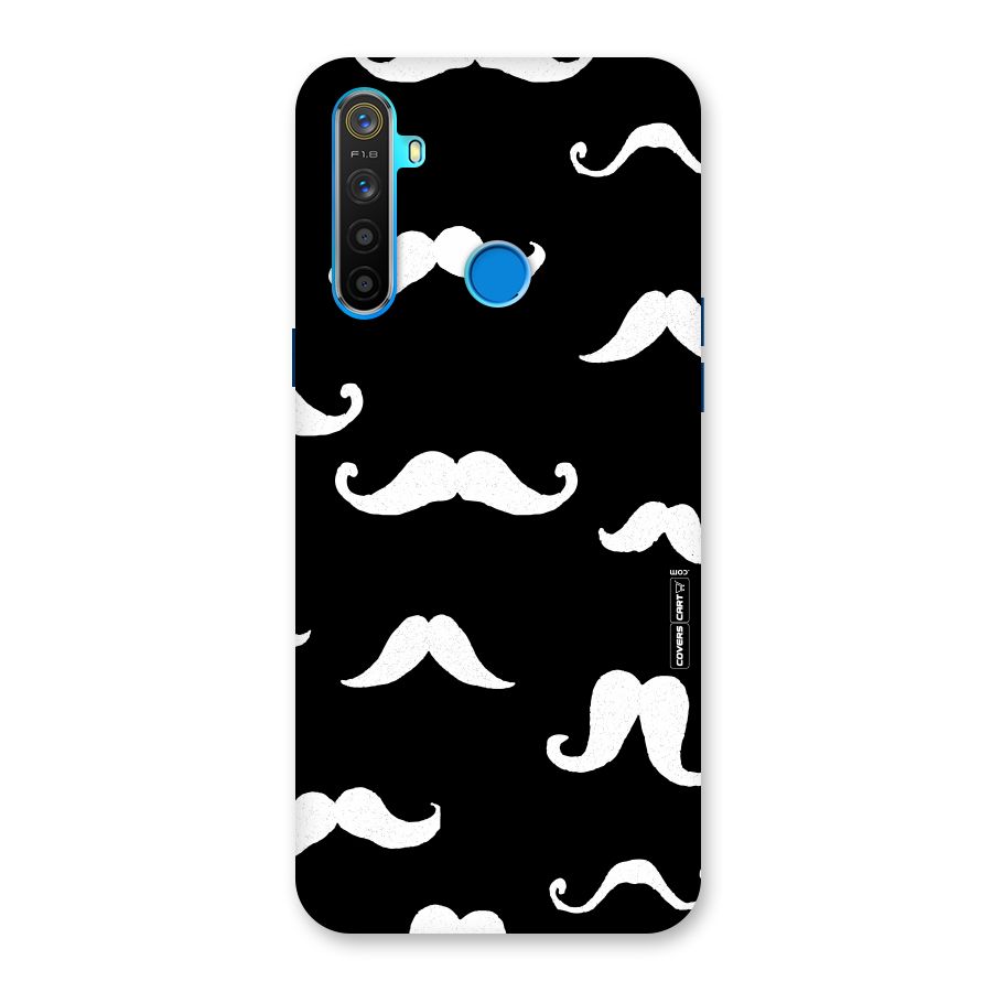 Moustache Pattern (White) Back Case for Realme 5s