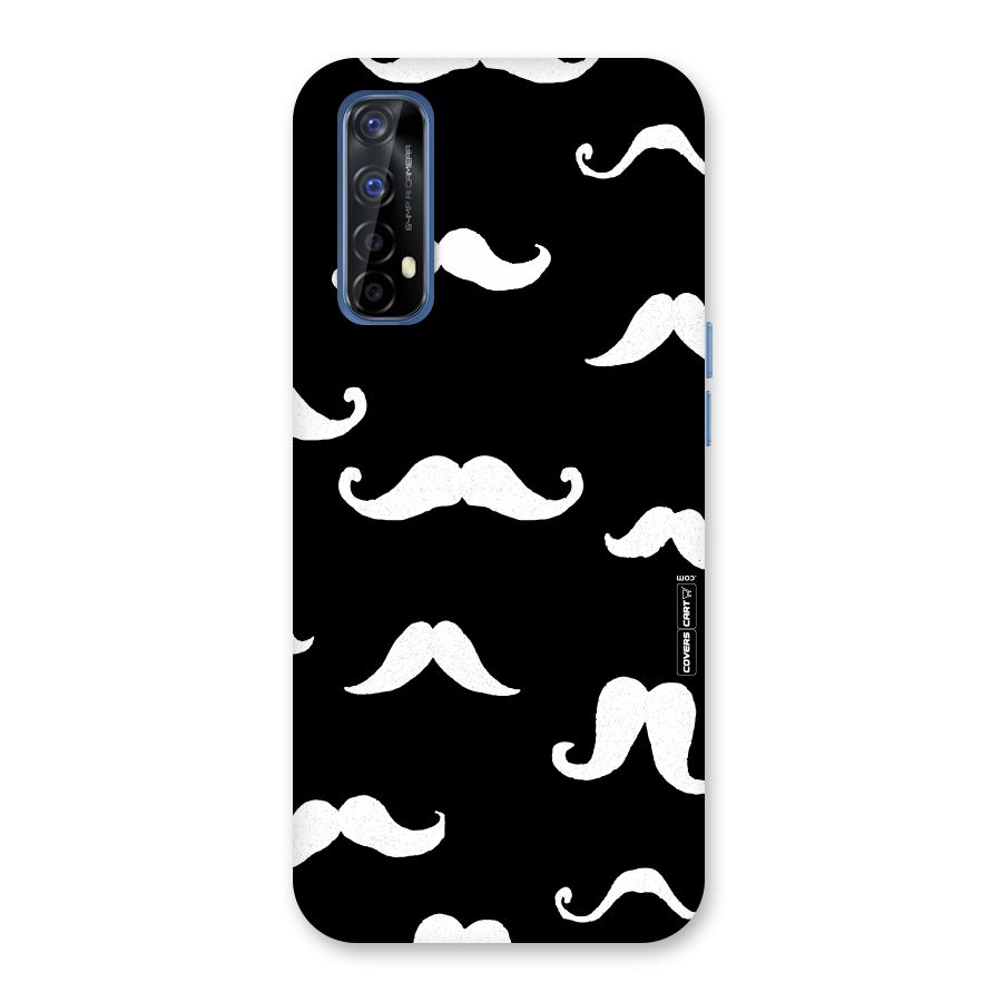 Moustache Pattern (White) Back Case for Realme 7