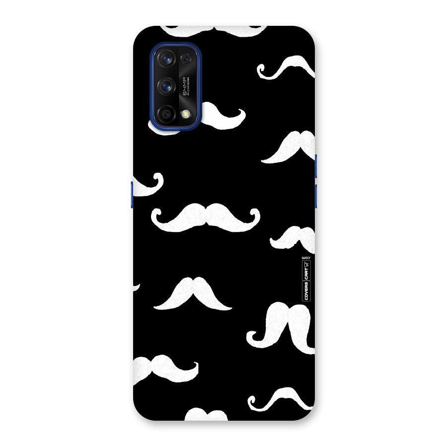 Moustache Pattern (White) Back Case for Realme 7 Pro