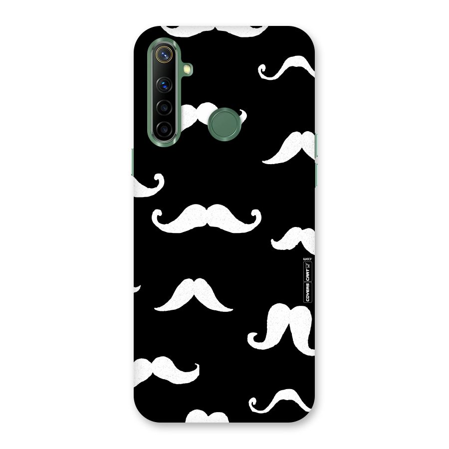Moustache Pattern (White) Back Case for Realme Narzo 10