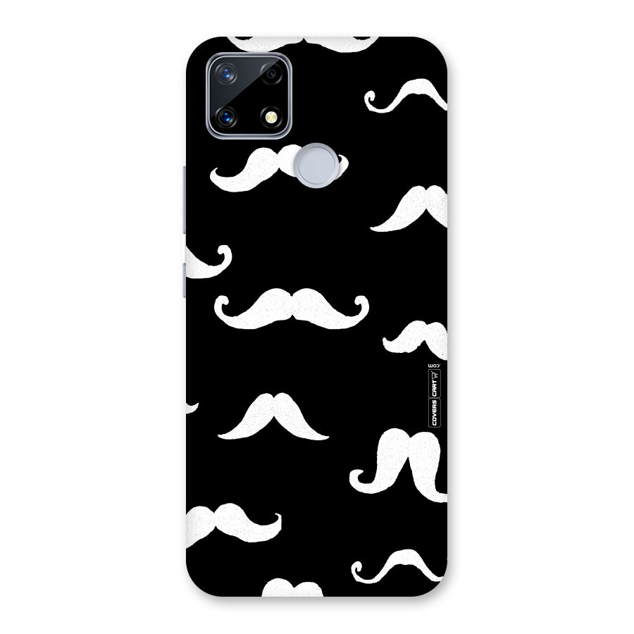 Moustache Pattern (White) Back Case for Realme Narzo 20