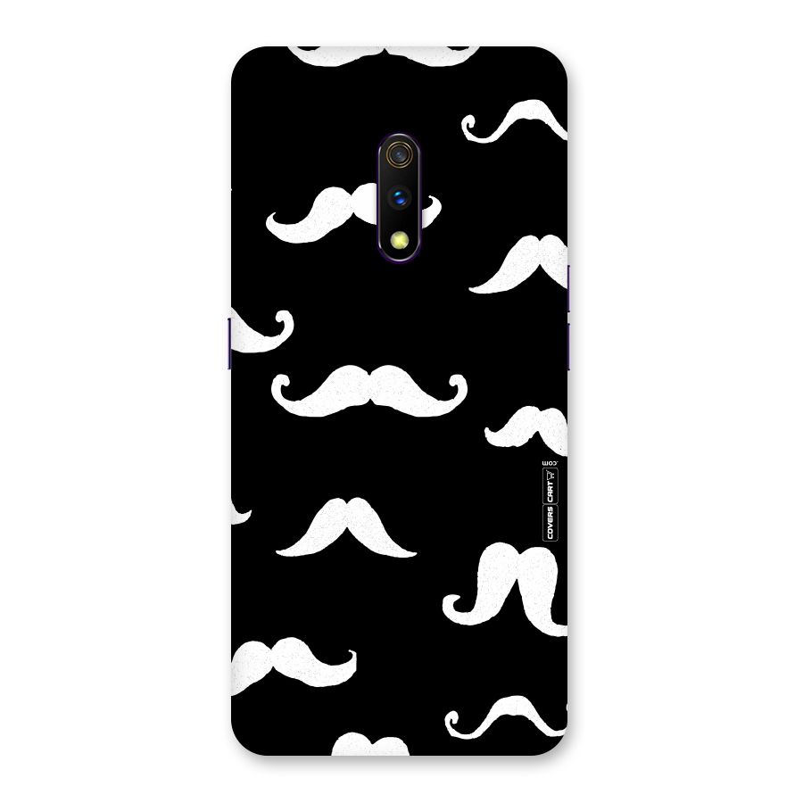Moustache Pattern (White) Back Case for Realme X