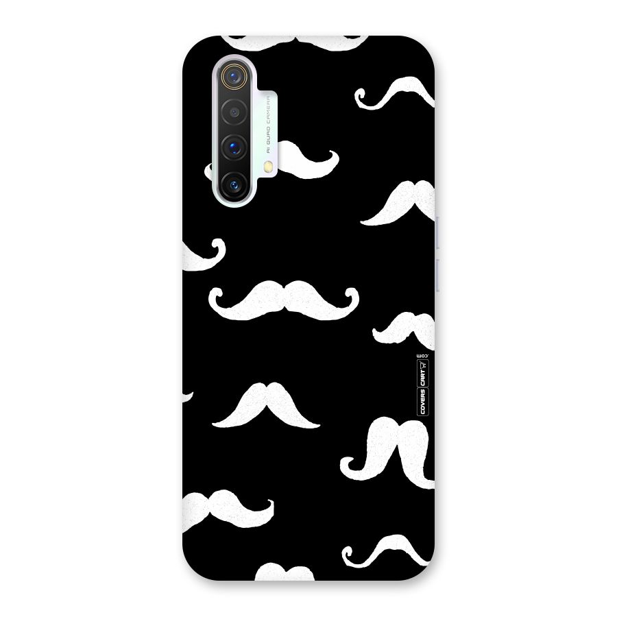 Moustache Pattern (White) Back Case for Realme X3