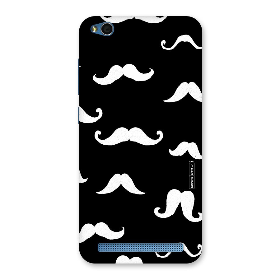 Moustache Pattern (White) Back Case for Redmi 5A