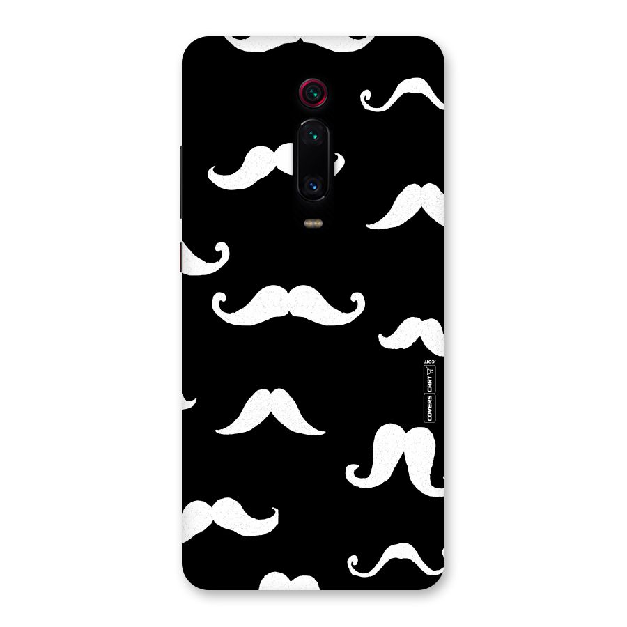 Moustache Pattern (White) Back Case for Redmi K20