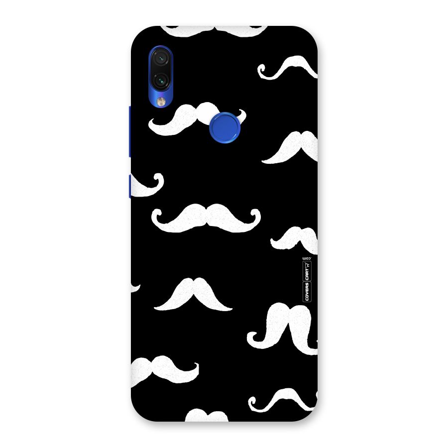Moustache Pattern (White) Back Case for Redmi Note 7S