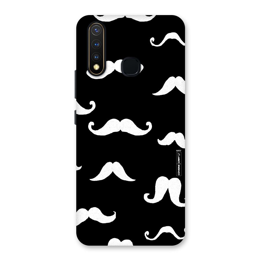 Moustache Pattern (White) Back Case for Vivo U20