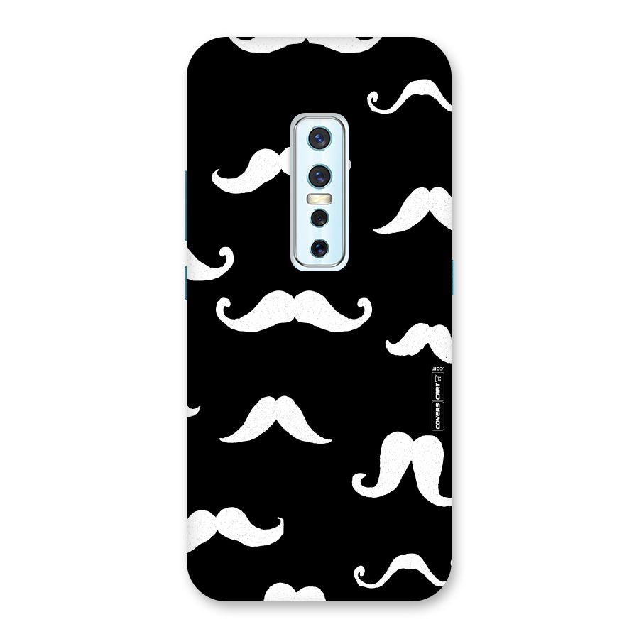 Moustache Pattern (White) Back Case for Vivo V17 Pro