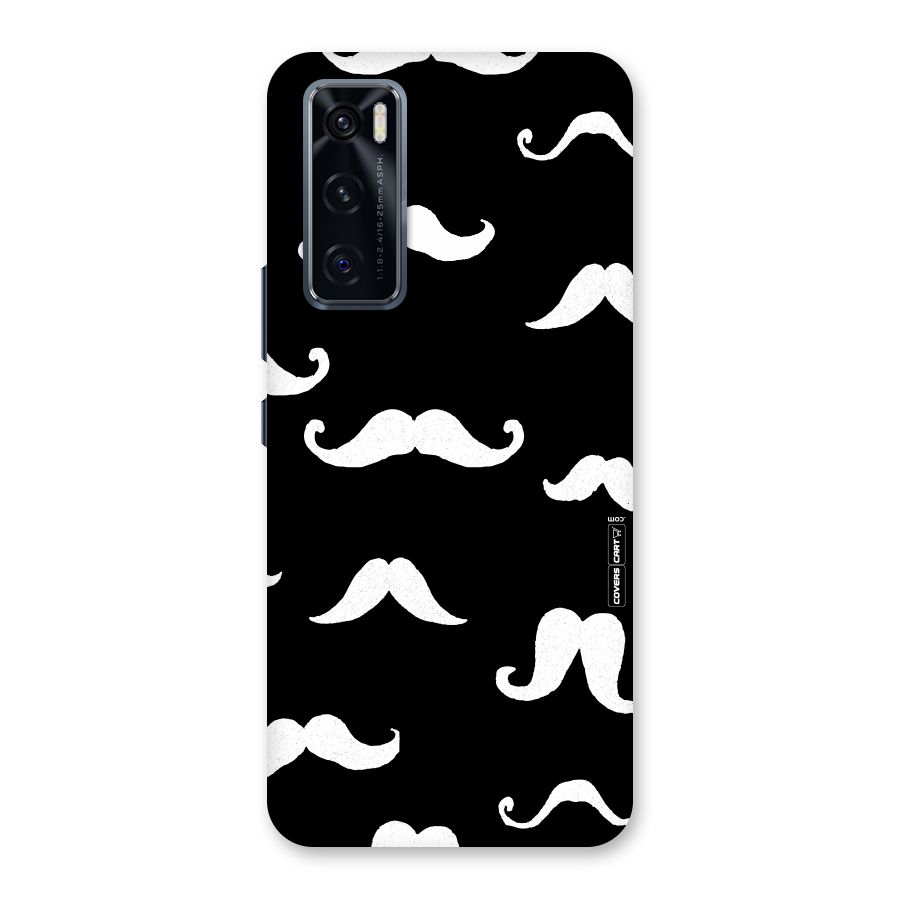 Moustache Pattern (White) Back Case for Vivo V20 SE