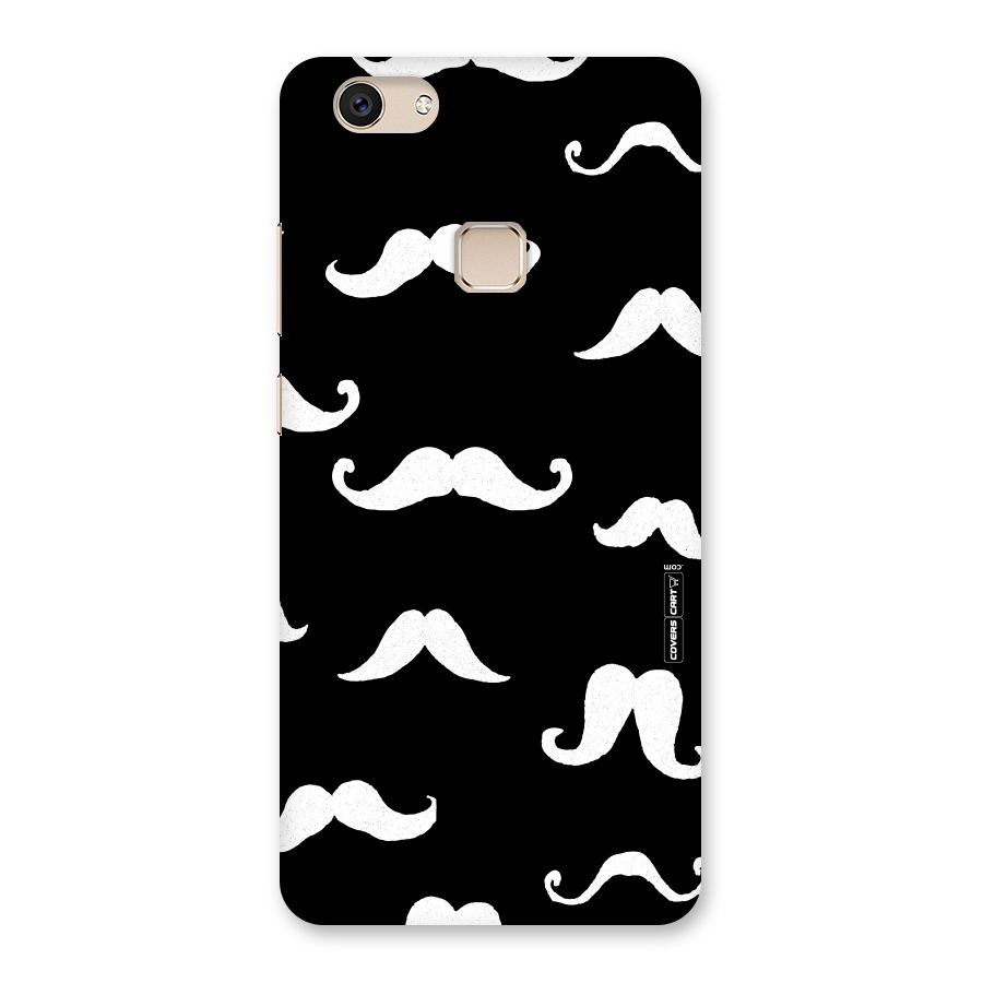 Moustache Pattern (White) Back Case for Vivo V7