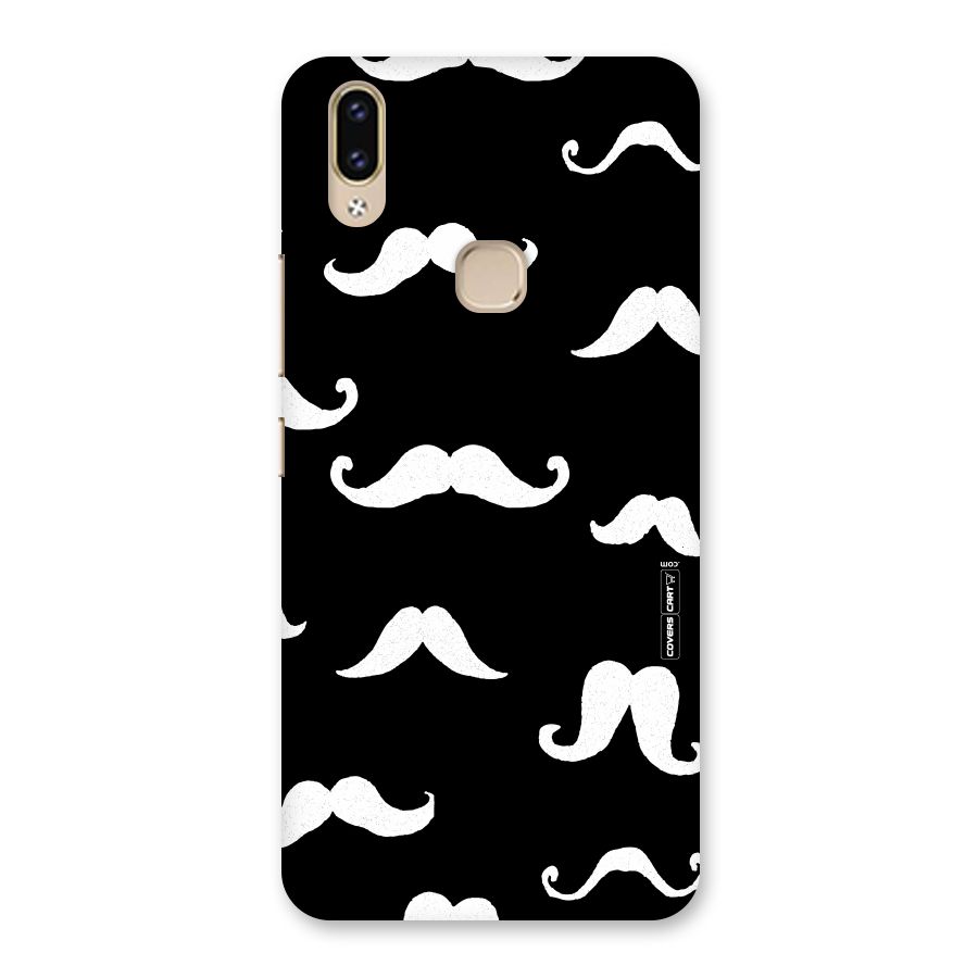 Moustache Pattern (White) Back Case for Vivo V9 Youth