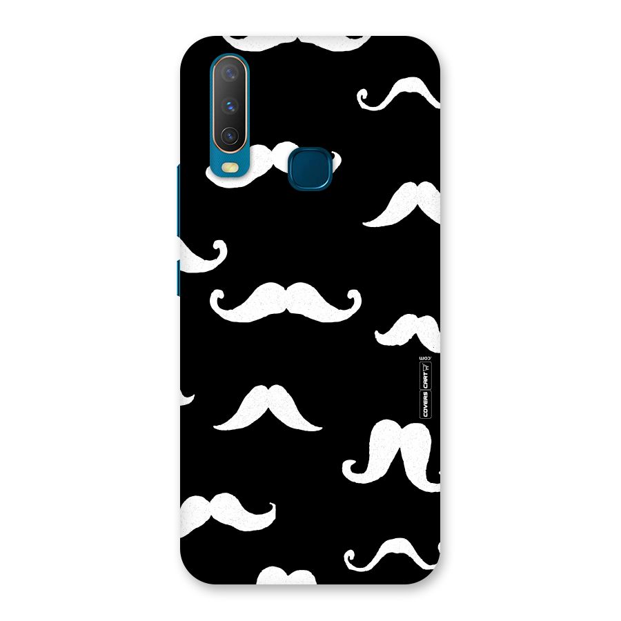 Moustache Pattern (White) Back Case for Vivo Y11