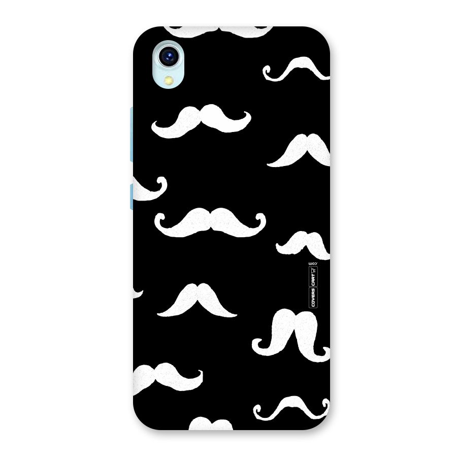 Moustache Pattern (White) Back Case for Vivo Y1s