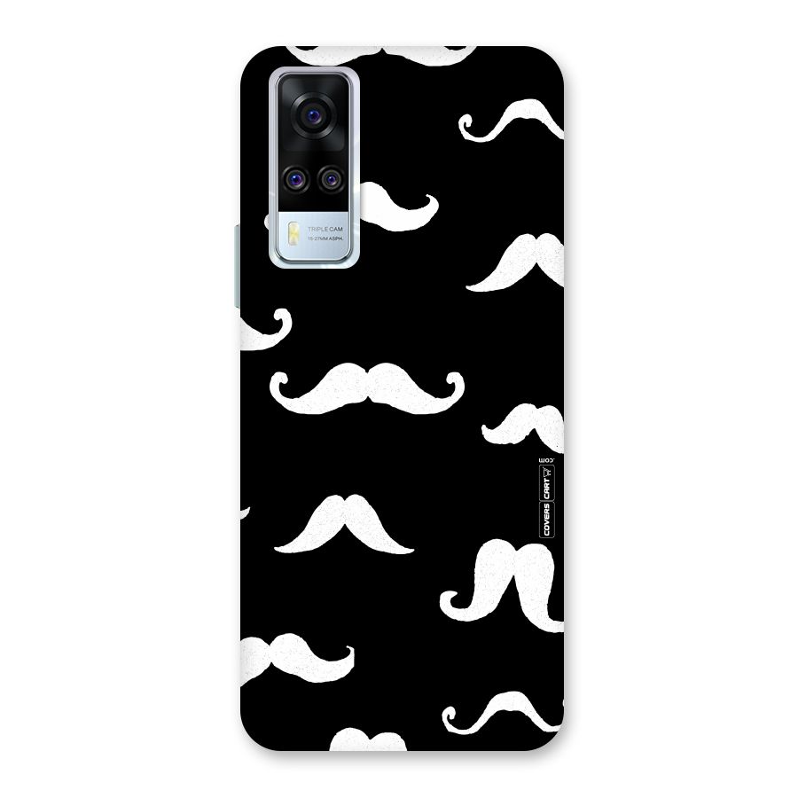 Moustache Pattern (White) Back Case for Vivo Y31