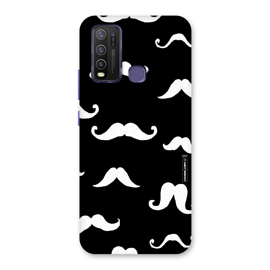 Moustache Pattern (White) Back Case for Vivo Y50
