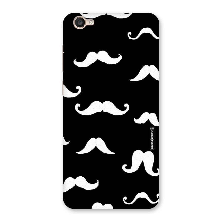 Moustache Pattern (White) Back Case for Vivo Y55s