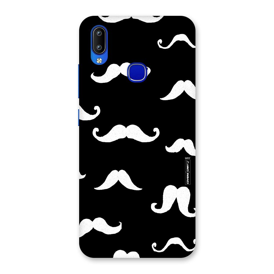 Moustache Pattern (White) Back Case for Vivo Y91