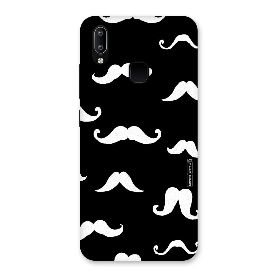 Moustache Pattern (White) Back Case for Vivo Y93