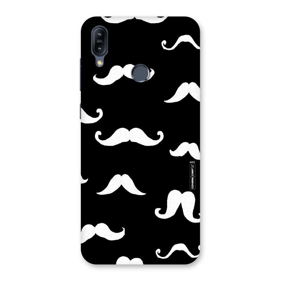 Moustache Pattern (White) Back Case for Zenfone Max M2