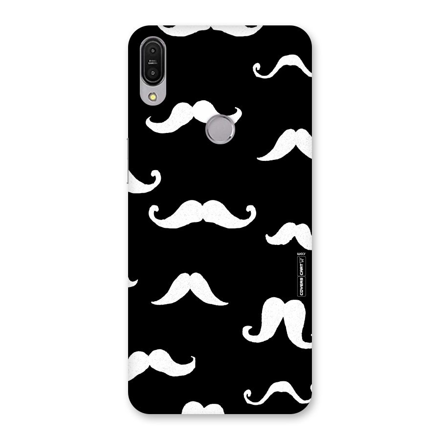 Moustache Pattern (White) Back Case for Zenfone Max Pro M1