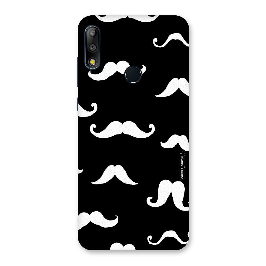 Moustache Pattern (White) Back Case for Zenfone Max Pro M2