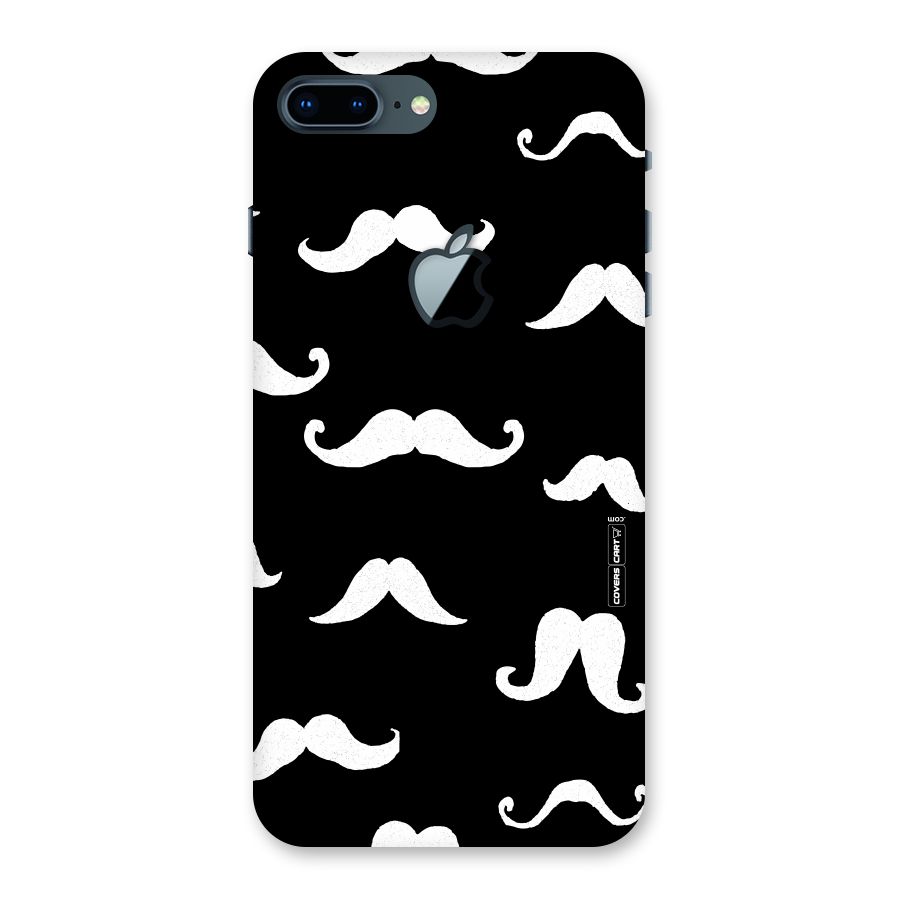 Moustache Pattern (White) Back Case for iPhone 7 Plus Apple Cut