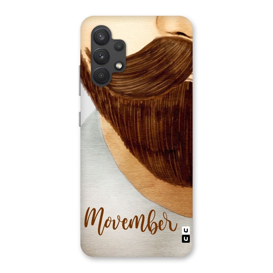 Movember Moustache Back Case for Galaxy A32