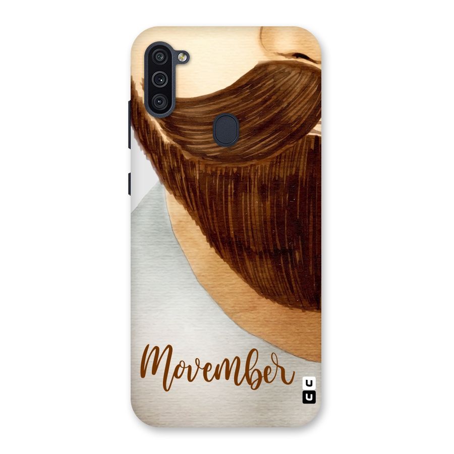Movember Moustache Back Case for Galaxy M11