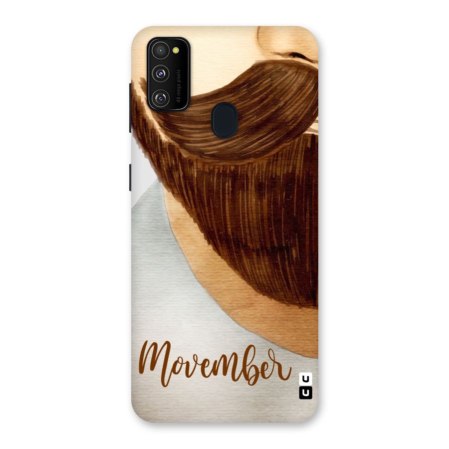 Movember Moustache Back Case for Galaxy M30s