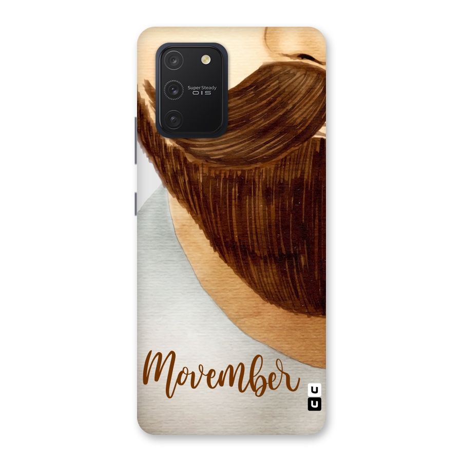 Movember Moustache Back Case for Galaxy S10 Lite