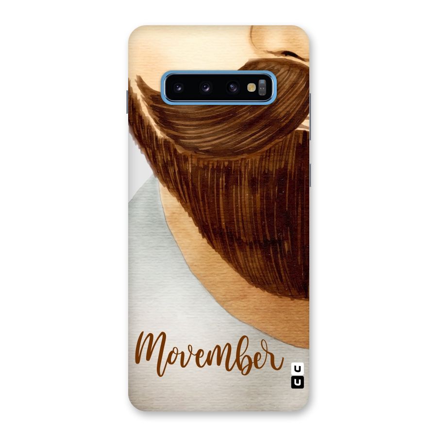 Movember Moustache Back Case for Galaxy S10 Plus
