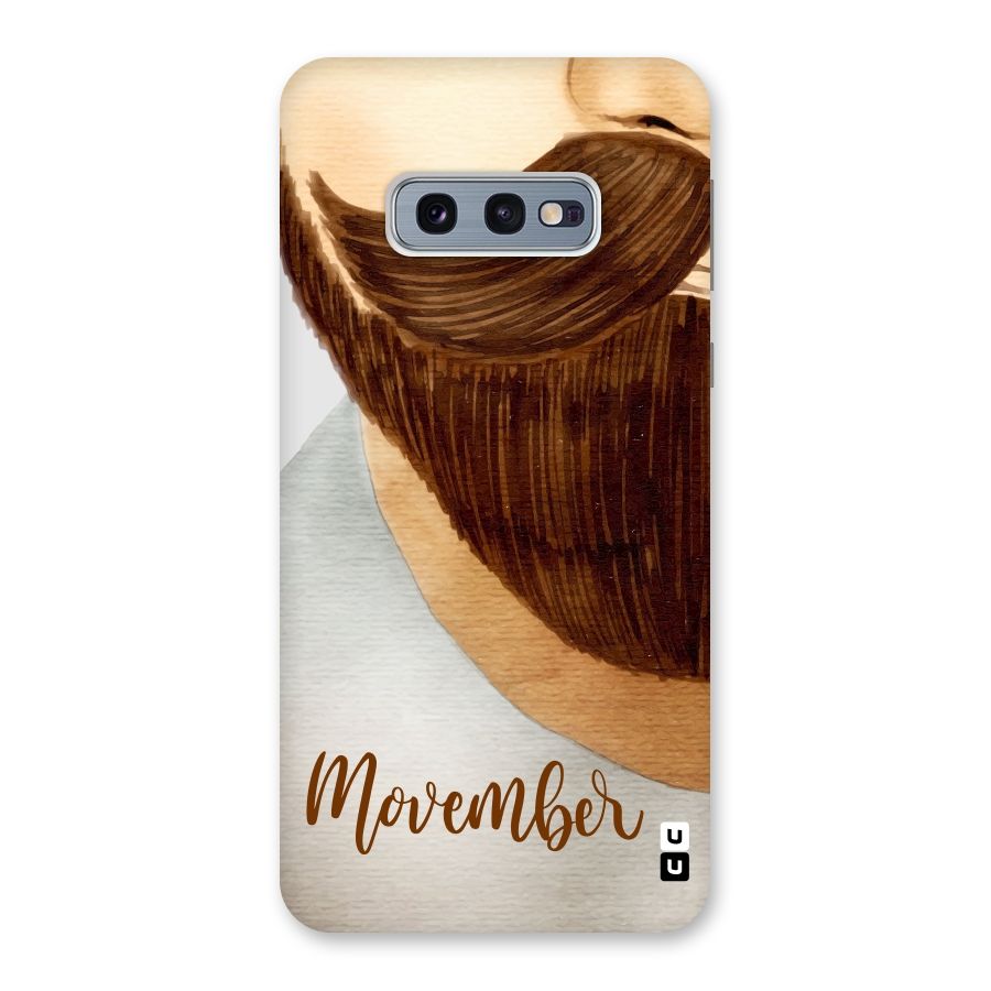 Movember Moustache Back Case for Galaxy S10e