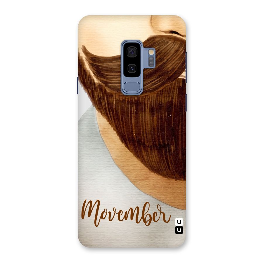 Movember Moustache Back Case for Galaxy S9 Plus