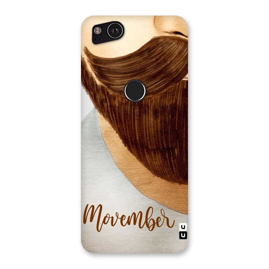 Movember Moustache Back Case for Google Pixel 2
