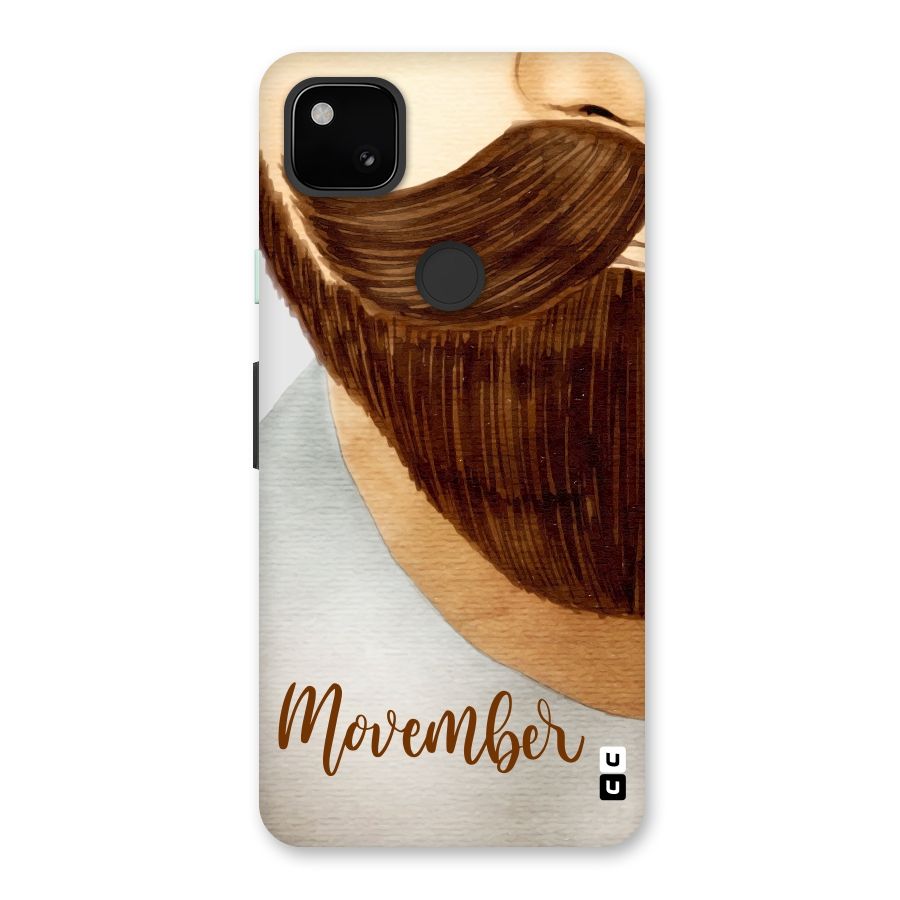Movember Moustache Back Case for Google Pixel 4a