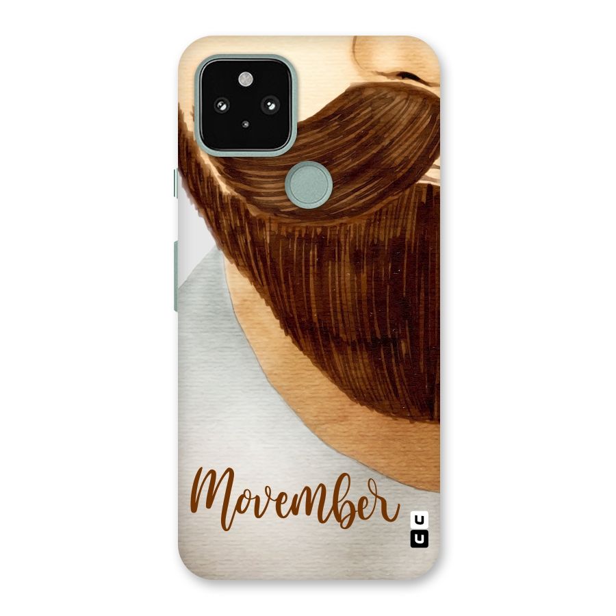 Movember Moustache Back Case for Google Pixel 5