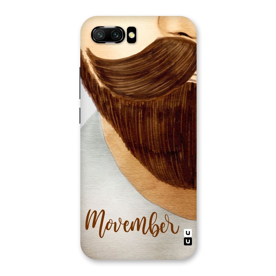 Movember Moustache Back Case for Honor 10