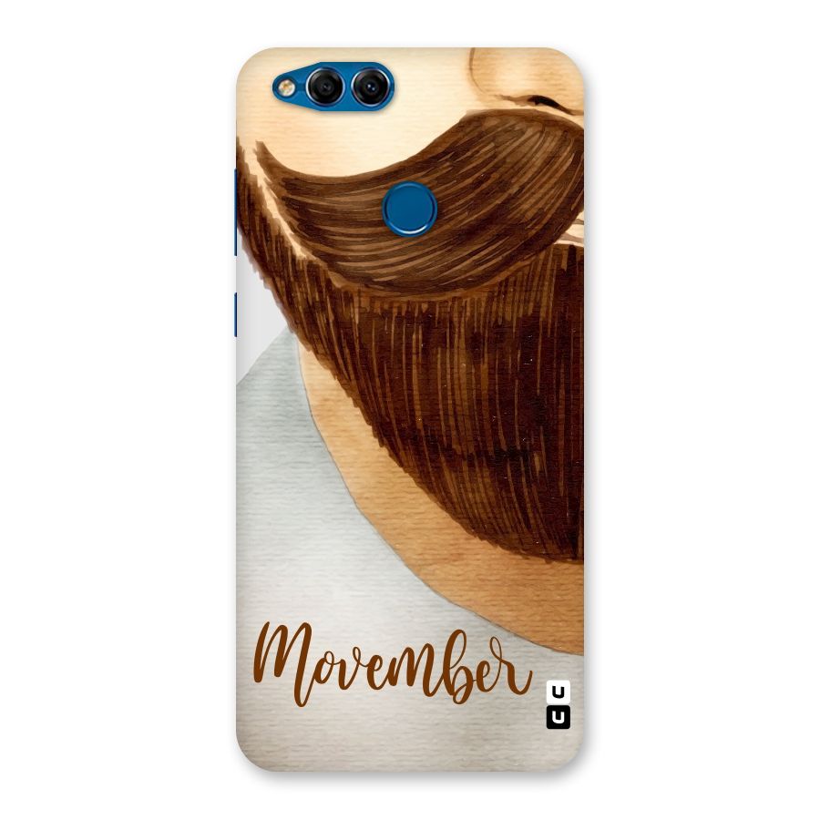 Movember Moustache Back Case for Honor 7X
