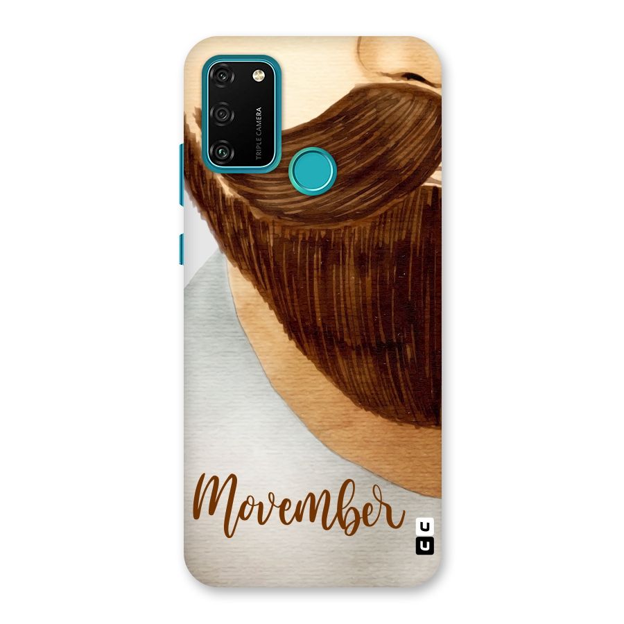 Movember Moustache Back Case for Honor 9A
