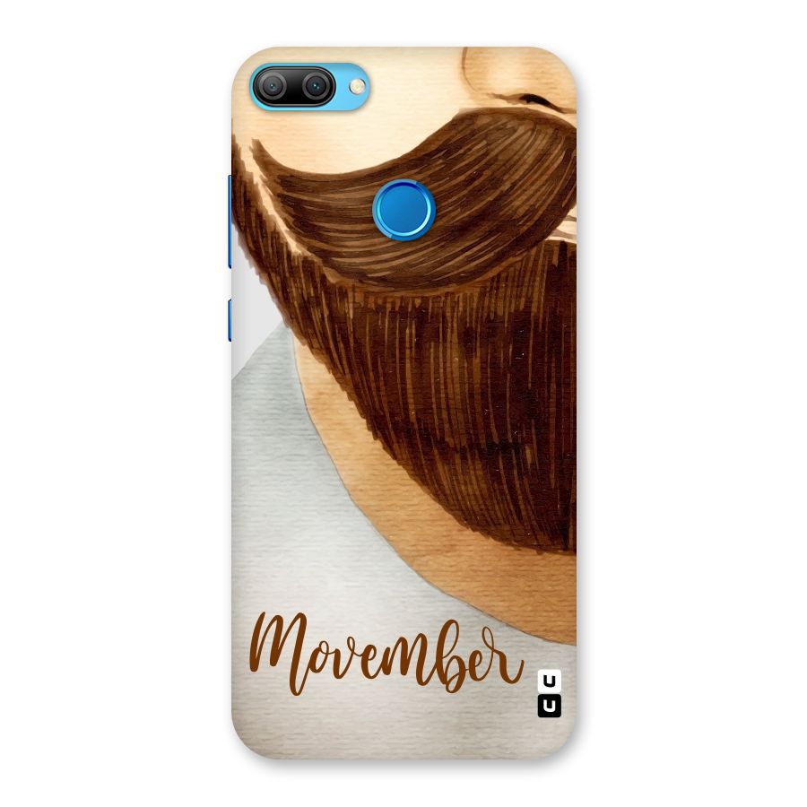 Movember Moustache Back Case for Honor 9N
