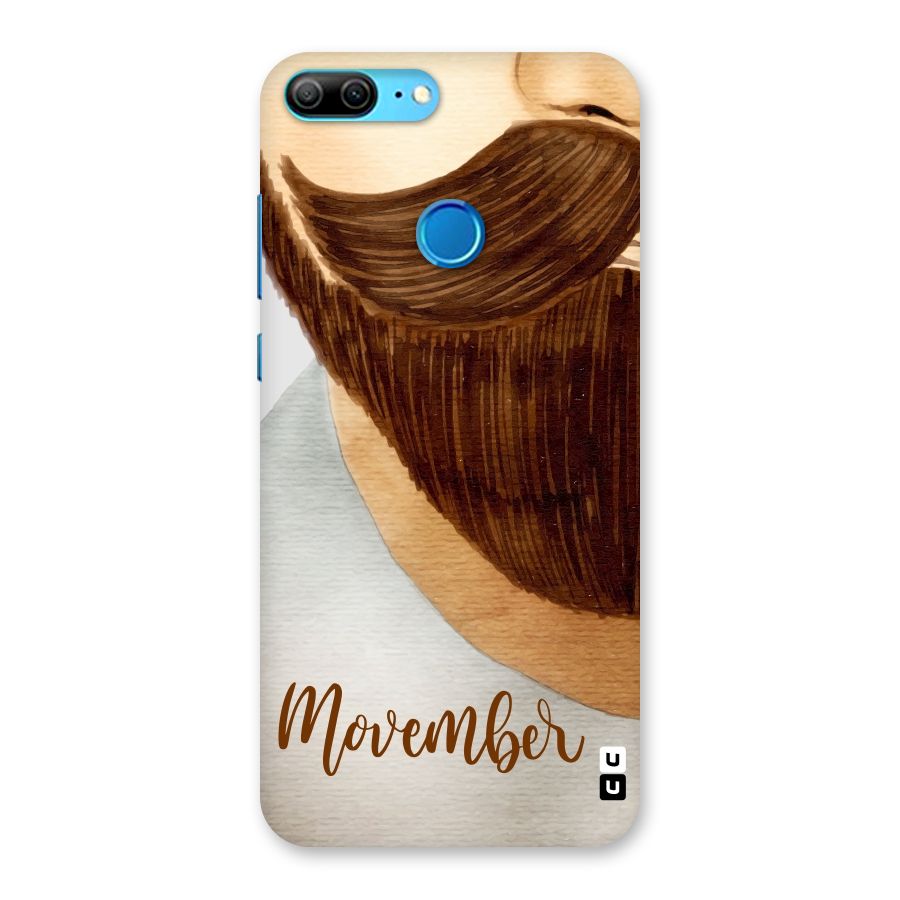 Movember Moustache Back Case for Honor 9 Lite
