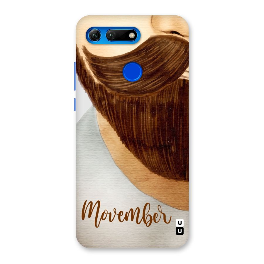 Movember Moustache Back Case for Honor View 20
