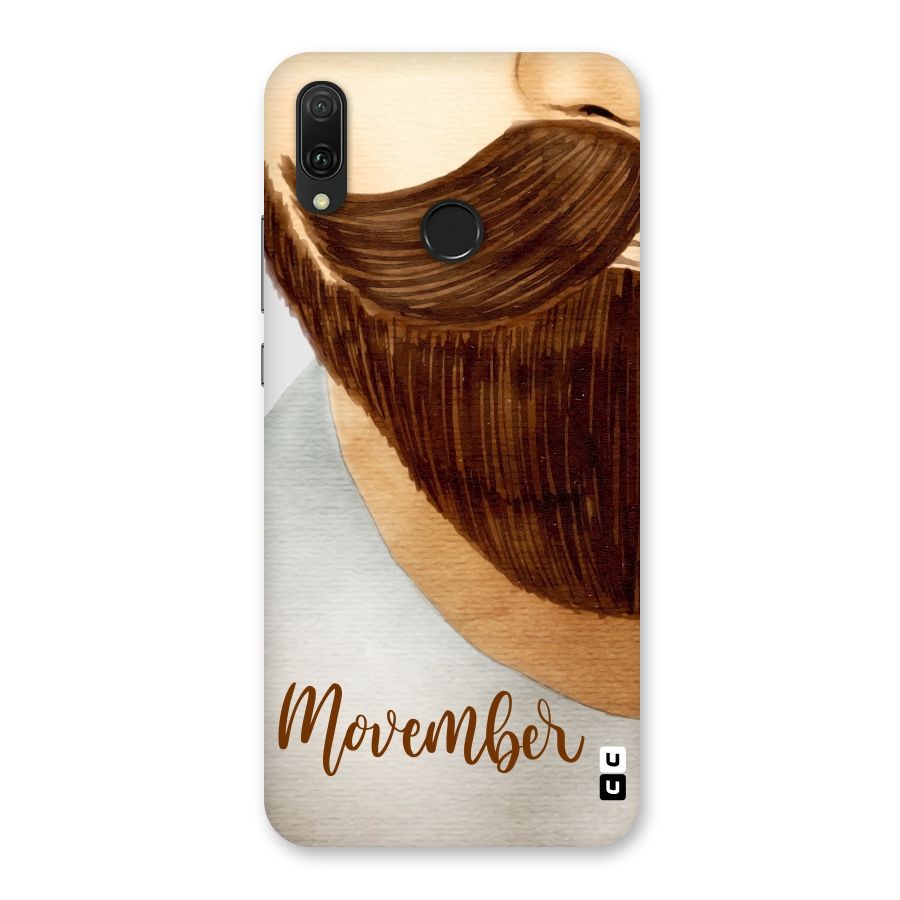 Movember Moustache Back Case for Huawei Y9 (2019)