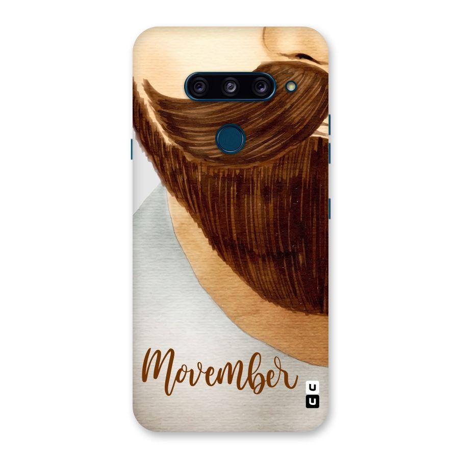 Movember Moustache Back Case for LG  V40 ThinQ